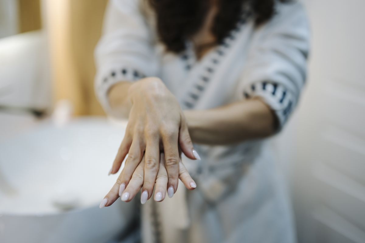 Gepflegte Hände nach einer Wellness-Behandlung